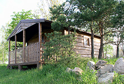 Norwegian-style log cabins